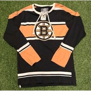 Old Time Hockey Causeway Collection mens size XL Long Sleeve Bruins Shirt